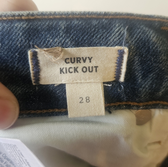 Madewell Curvy Kick Out Jeans 28 - Picture 3 of 6